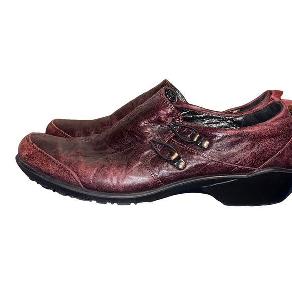 Romika City Light 45 Burgundy Leather Slip On’s Women’s Shoes size 38 - Picture 1 of 11
